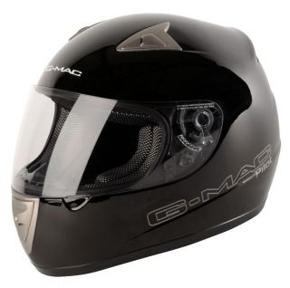 Mac Pilot Full Face Motorcycle Helmet Black Large Bike Crash Lid ACU 