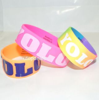 pc YOLO YOU ONLY LIVE ONCE Bracelet Wristband YMCMB DRAKE YOUNG 