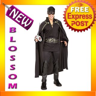 C41 Licensed Zorro Adult Mens Hero Halloween Fancy Dress Adult Costume