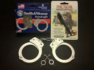   Handcuffs M100 1 Nickel Finish   AND   Pocket ZAK TOOL S&W 100