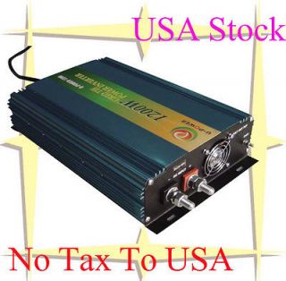 US Stock~1200W GRID TIE INVERTER 14V 28VDC /110VAC Charge For 18VDC 