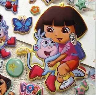 Dora the Explorer Monkey 3D PVC Wall Foam Sticker Kids Room Decals 17 