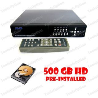 Channel CCTV DVR Surveillance System 500GB HD Network