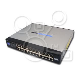 Linksys Cisco SR224 24 Port 10 100 Switch Includes Rack Mounts 