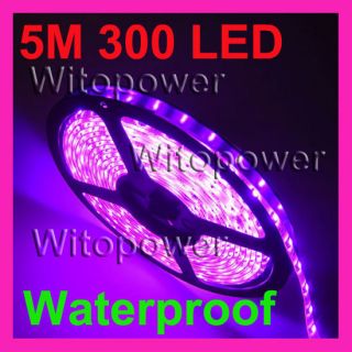 16FT 3528 PINK LED SMD Strip 5M 300 LEDs Light Waterproof For 