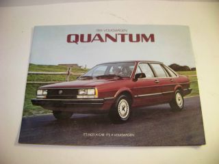 1984 VW Quantum Rabbit GTI Jetta Scirocco Vanagon Sales Catalog 