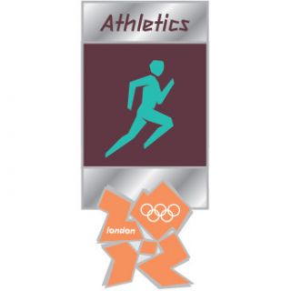 London 2012 Olympics Athletics Pictogram Official Commemorative Pin 