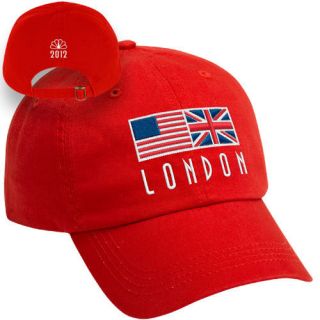 London Olympics 2012 Collector Cap USA London Flags Pin