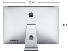27 inch imac height 20 4 inches 51 7 cm width 25 6 inches 65 0 cm 