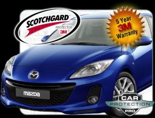 Mazda 3 2013 2012 2011 3M Scotchgard Clear Bra Paint Protection Film 