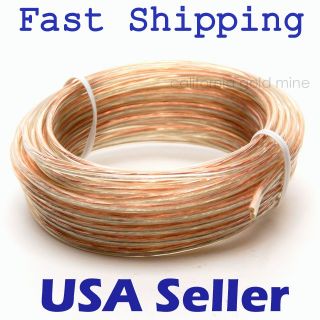 25 ft Long 24 AWG Gauge Car Audio Speaker Wire Cable Stranded Oxygen 