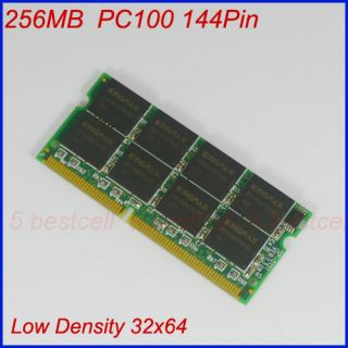 256MB PC100 144 Pin PC100 CL2 16 Chip SDRAM SODIMM Laptop Memory Low 