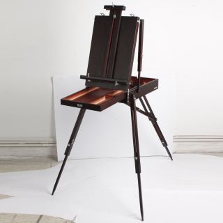 Wooden Foldable Artist Outdoor Easel Sketch Box Tripod Oil Painting 