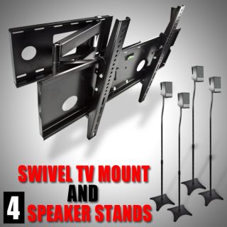   37 42 46 50 52 60 LCD LED Plasma TV Wall Mount 4 Speaker Stand
