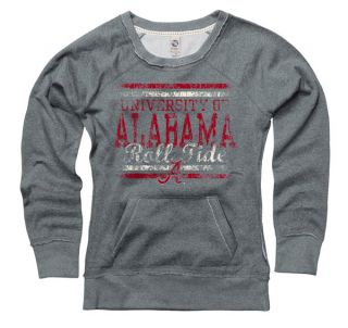 Alabama Crimson Tide Womens Boundary Ring Spun Scoopneck Sweatshirt 