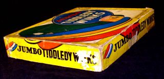 Vintage 30s/40s Jumbo Tiddledy Winks Milton Bradley Company Glass 