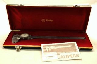 Mitutoyo 505 627 8 Dial Calipers Fitted Case Japan