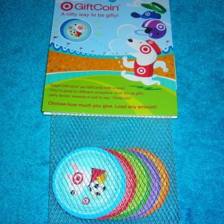 TARGET GIFT CARD NO CASH VALUE SPORTS GIFT COINS PACK OF FIVE 
