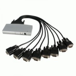 Port USB to RS232 Serial DB9 Adapter Hub by Startech Com