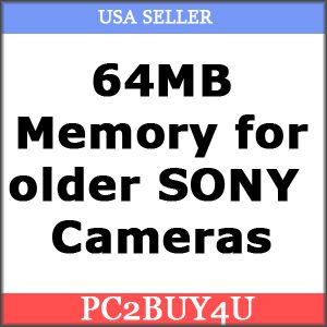 64MB Memory Stick for Sony Cybershot DSC S50