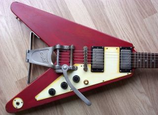 Lonnie Mack Number 7 Gibson Epiphone 58 Korina Flying V Bigsby Relic 
