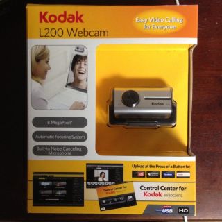 1x Kodak L200 Webcam 8 MegaPixel Video Record, Photo Capture, Skype 