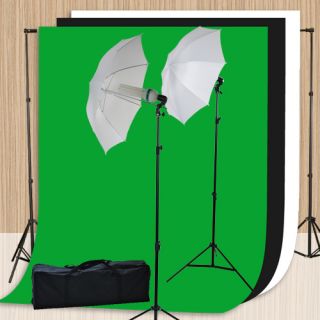 800W 3pc Chromakey Muslins Photography Video Support Background Stand 
