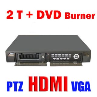 16 Channel Surveillance Security Network HDMI DVR with 2TB HDD and DVD 