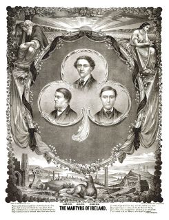 Irish History 1867 Fenian Martyrs Bar Pub Decor Poster
