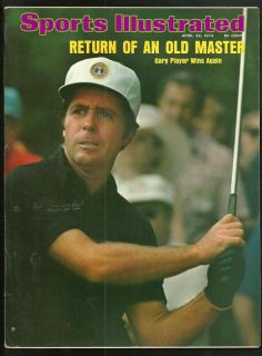 1974 Sports Illustrated Gary Player Wins Masters No Label