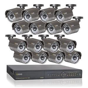 See 16 Channel DVR 16 High Resolution 520TVL Camera Security System 