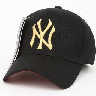 NEW YORK YANKEES Flex Fit Baseball Ball Cap Flexible Band Hat Black 