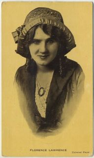 Florence Lawrence Film Star Vintage Circa 1913 Kraus Postcard Biograph 