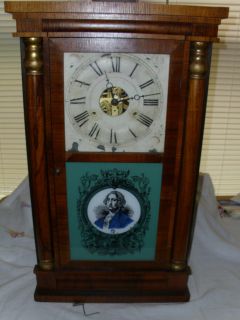 Antique Seth Thomas Ogee mantel clock half column ca 1860 Weight 
