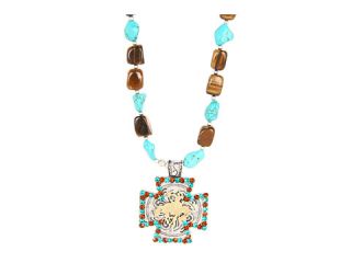 nocona bronco cross turquoise necklace $ 26 99 $ 29