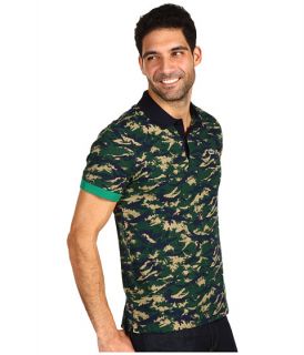 Lacoste LVE S/S Pique Camouflage Color Block Polo Shirt    