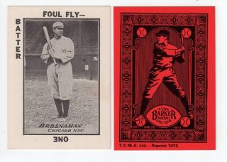 1913 Tom Barker Game REPRINT ROGER BRESNAHAN Cubs