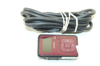100 % functional sandisk sansa clip+ 4gb red mp3 player