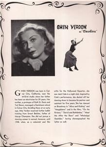 Vtg Gwen Verdon CAN CAN Cole Porter Broadway Program & Playbill NYC 