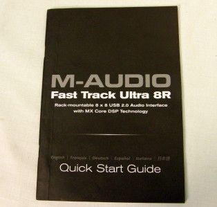 Audio Fast Track Audio Ultra 8R USB Digital Audio Interface Mic Pre 
