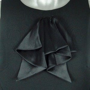 ABS by Allen Schwartz Womens Sleeveless Ruffle Front Sheath Dress 8 
