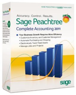Sage Peachtree Complete Accounting 2011 Retail Box US Free Shipping 