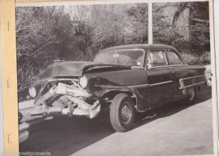 Ford Auto Vintage Accident Car Crash Insurance Photos