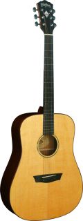 WASHBURN WD250SW ACOUSTIC DREADNOUGHT STYLE GUITAR W/ DIE CAST CHROME 