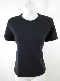Danskin Black Short Sleeve Active Wear Shirt Size Large