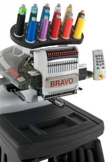 Melco Bravo Embroidery Machine 16 Needle Acti Feed