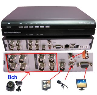 8CH DVR H264 D1 Standalone DVR Security CCTV Realtime Surveillance 