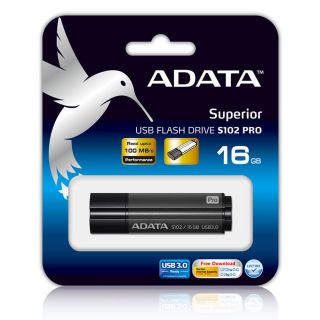 16GB ADATA Elite S102 Pro USB3 0 Flash Drive Titanium Grey AS102P 16G 