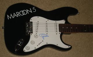 Adam Levine Autographed Guitar Maroon 5 w Proof