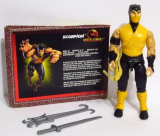 Mortal Kombat Scorpion 3 75 Complete Action Figure Hasbro 1994 Nice 